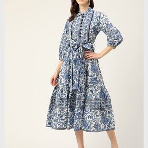 Block print dress